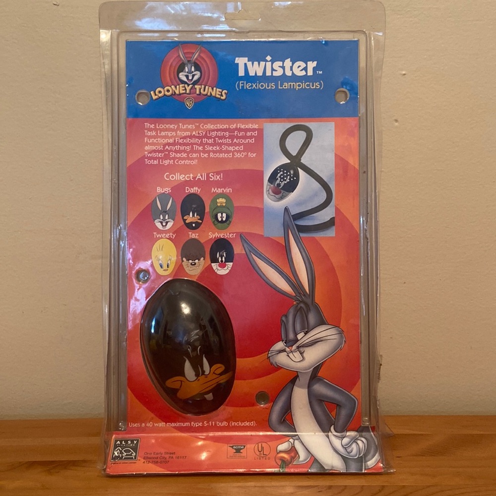 1997 Warner Bros Looney Tunes Daffy Twister (Flexious Lampicus) Daffy Duck